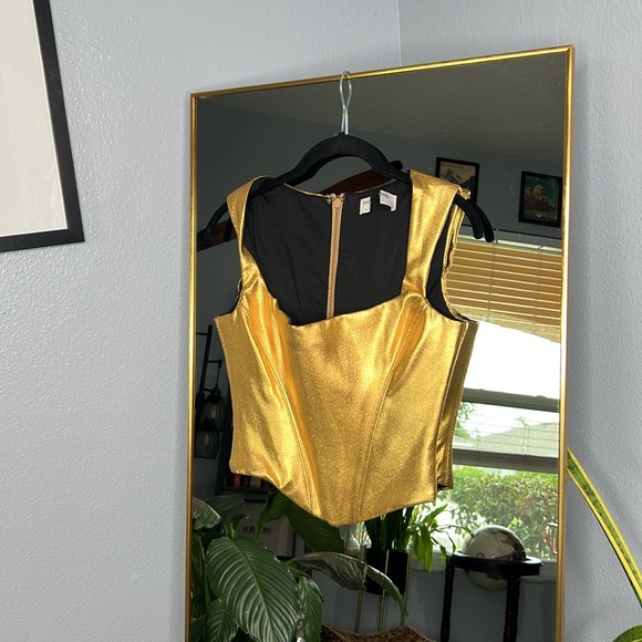 House of CB 'Karia' Gold Corset Top NWOT - Picture 5 of 10